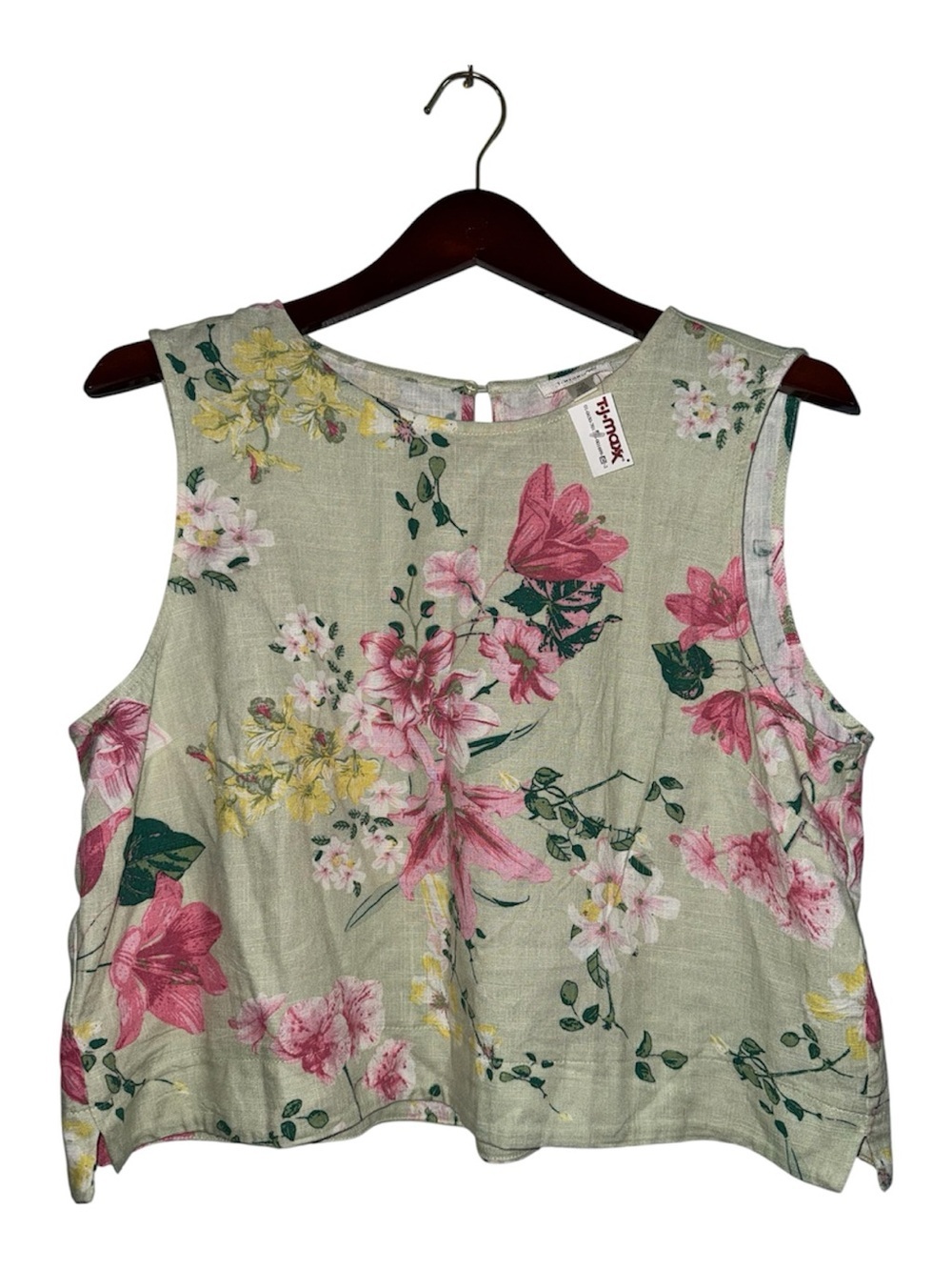 Tamara H Floral Linen Blend Sleeveless Blouse – NWT